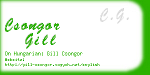 csongor gill business card